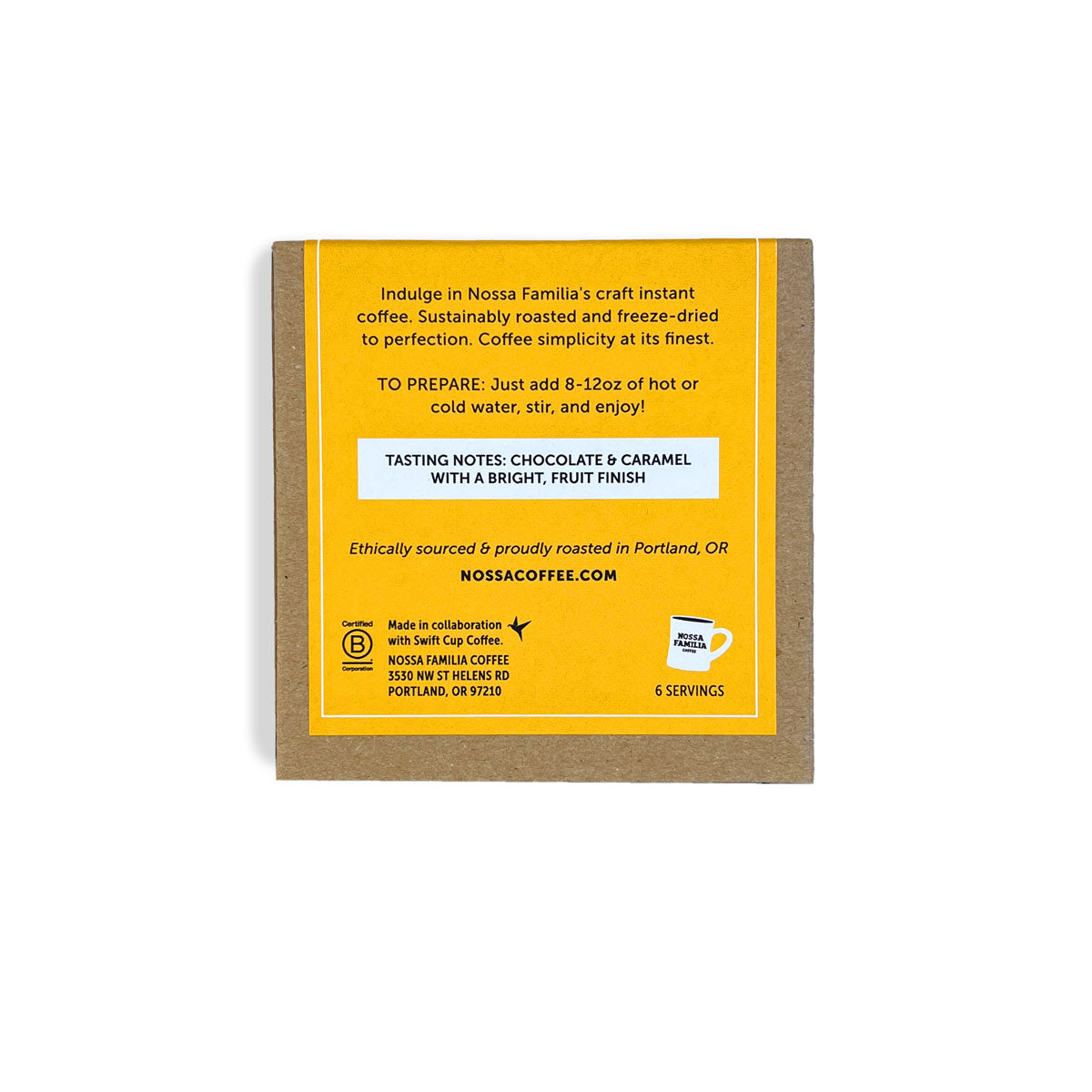 Instant Coffee 6 Pack – Medium Roast
