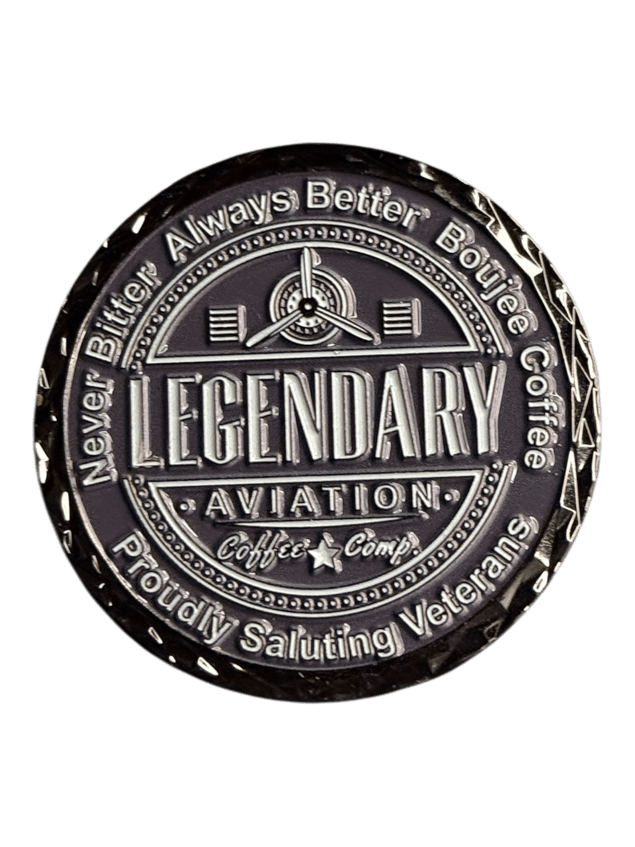 Legendary Aviation Challenge Coin — SR-71 Blackbird | Hand-Stamped, Sequential Numbered, 100% USA Made