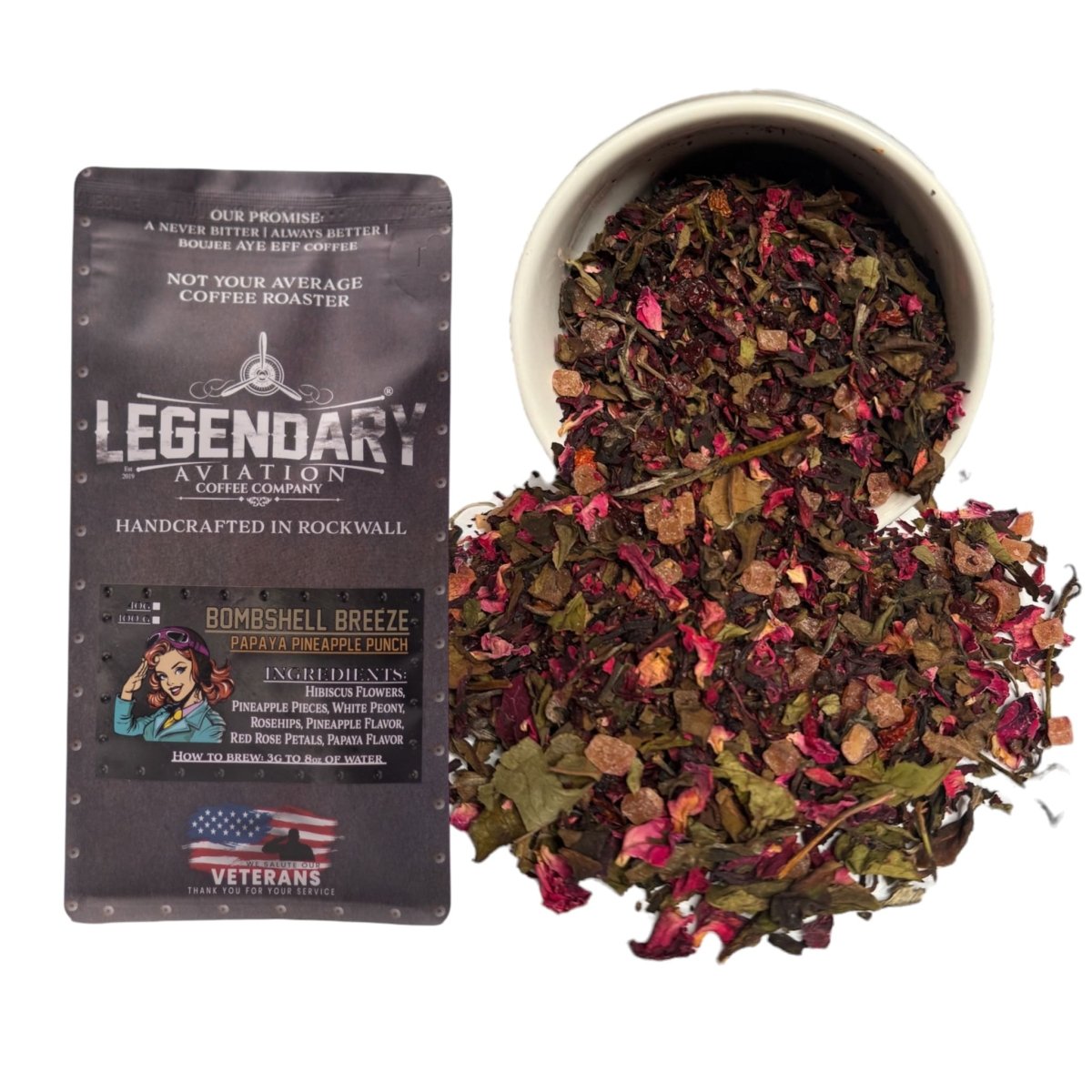 Bombshell Breeze | Papaya Pineapple Punch Loose Leaf Tea — Tropical and Refreshing