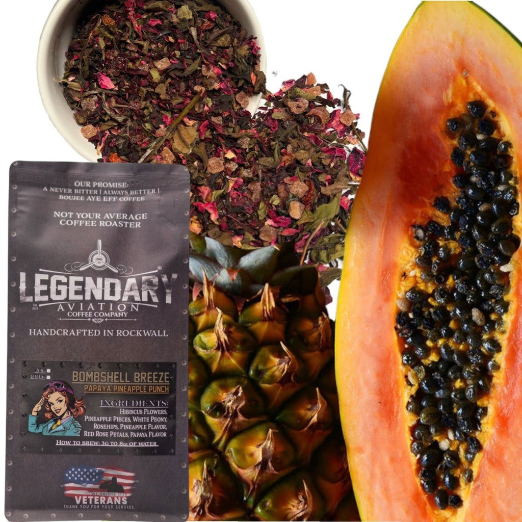 Bombshell Breeze | Papaya Pineapple Punch Loose Leaf Tea — Tropical and Refreshing